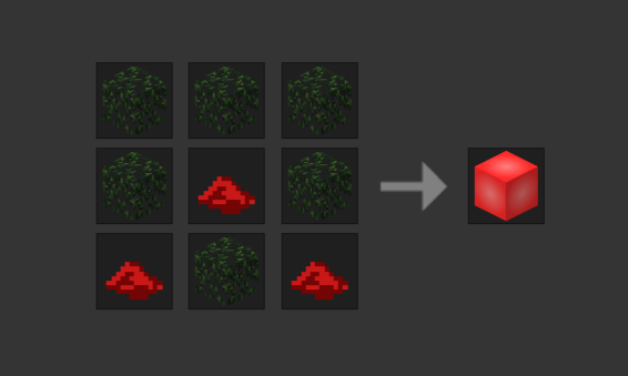Crafting a red balloonblock