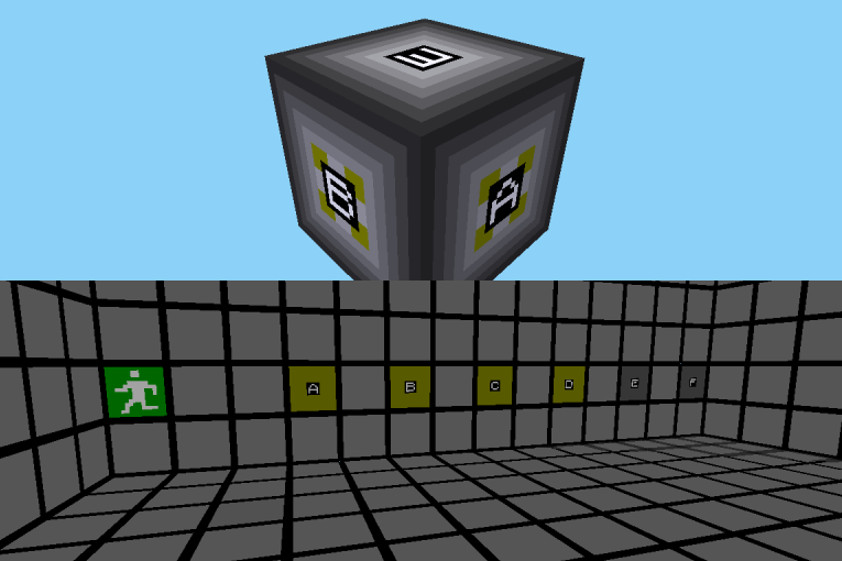 The outside and inside of an area container