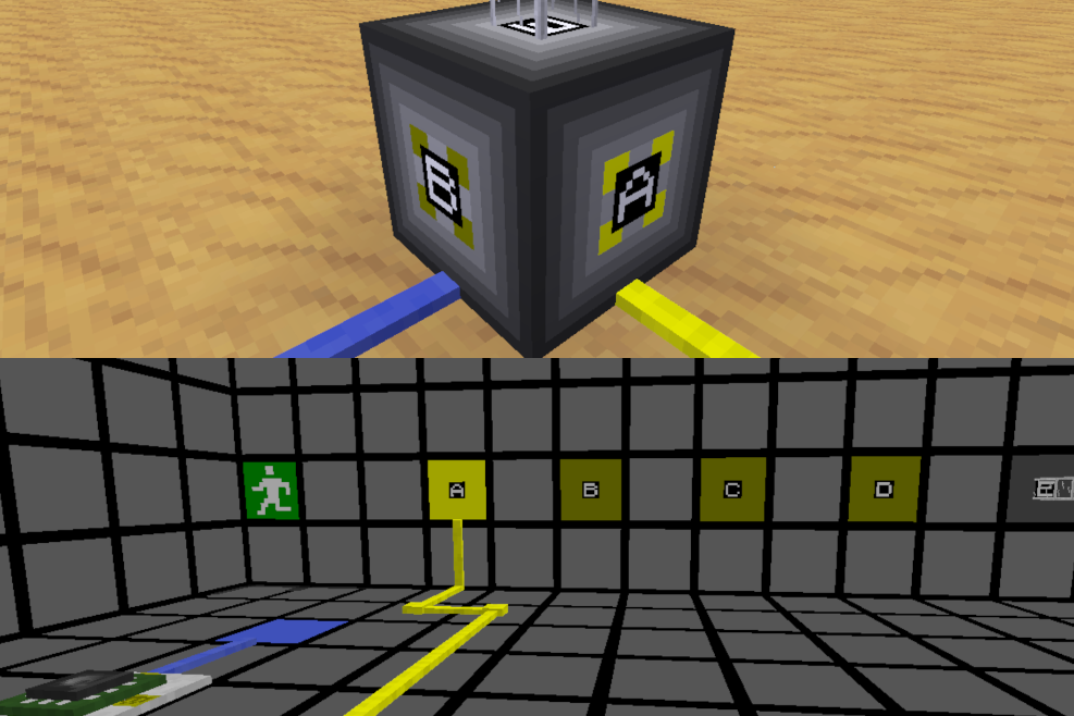 The outside and inside of an area container