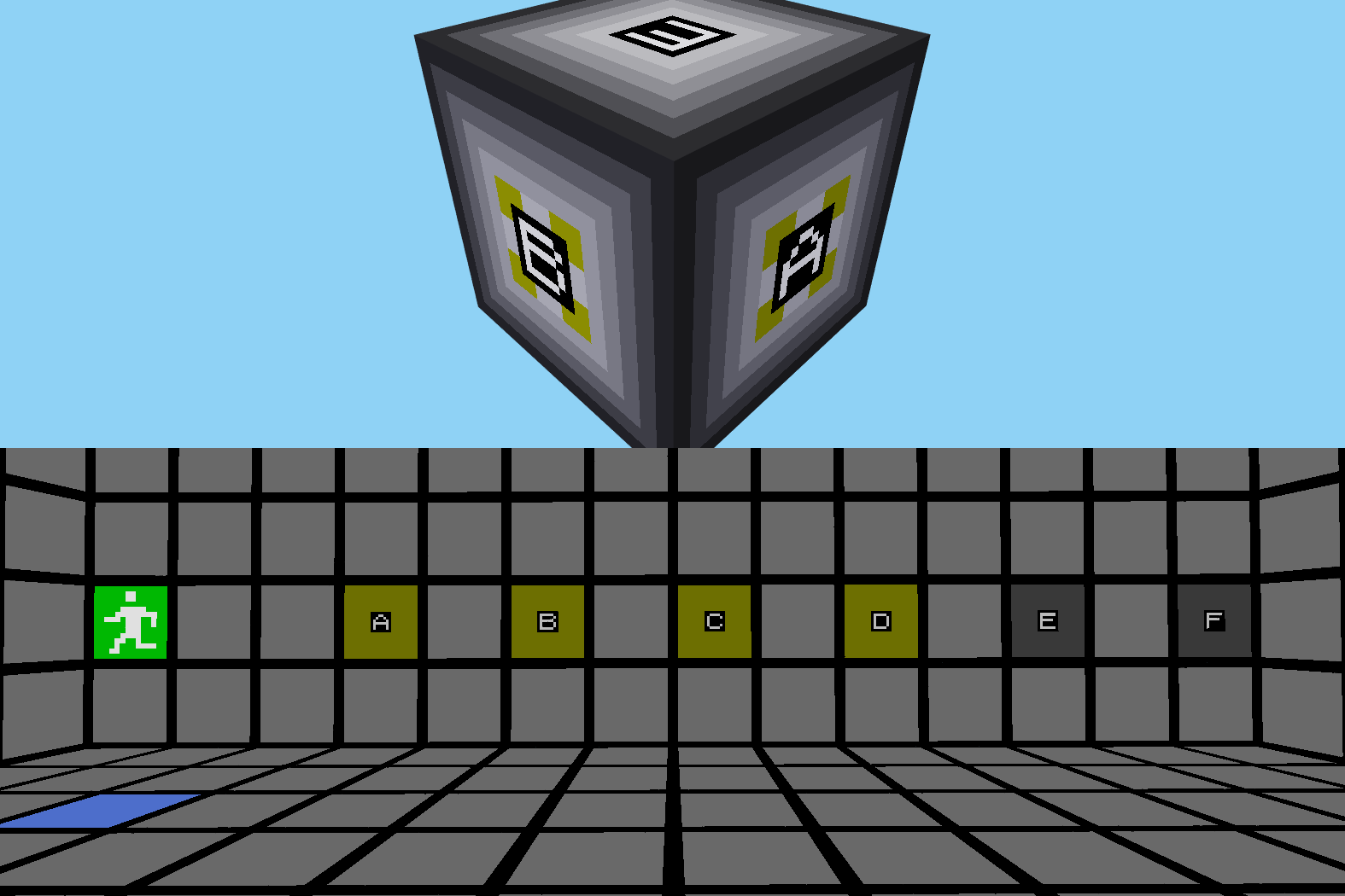 The outside and inside of an area container