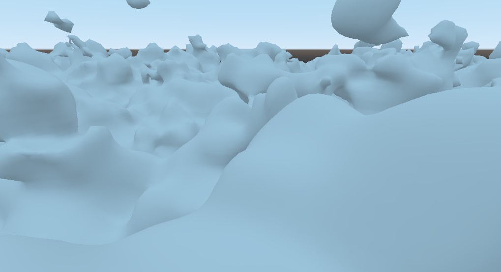 Screenshot of smooth terrain from the quick start guide