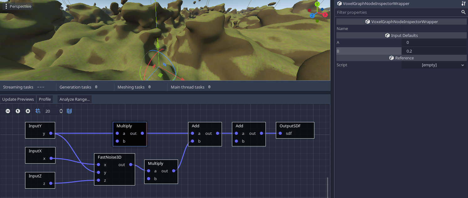 Voxel graph 3D noise expanded